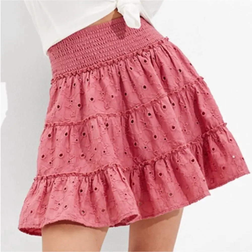 NEW American Eagle Tiered Eyelet Skirt Size XS